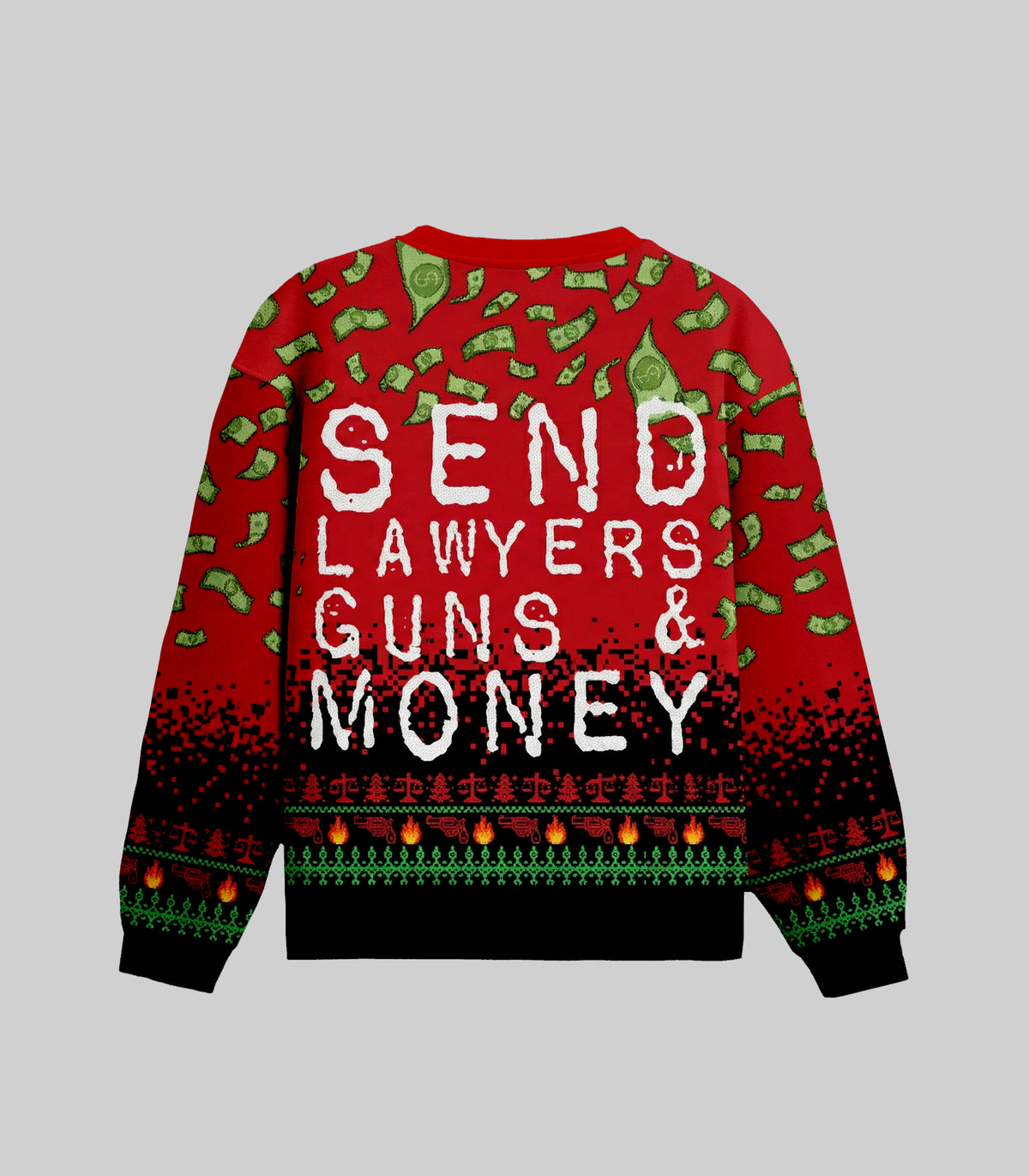 Send Lawyers Guns And Money Ugly Christmas Sweater