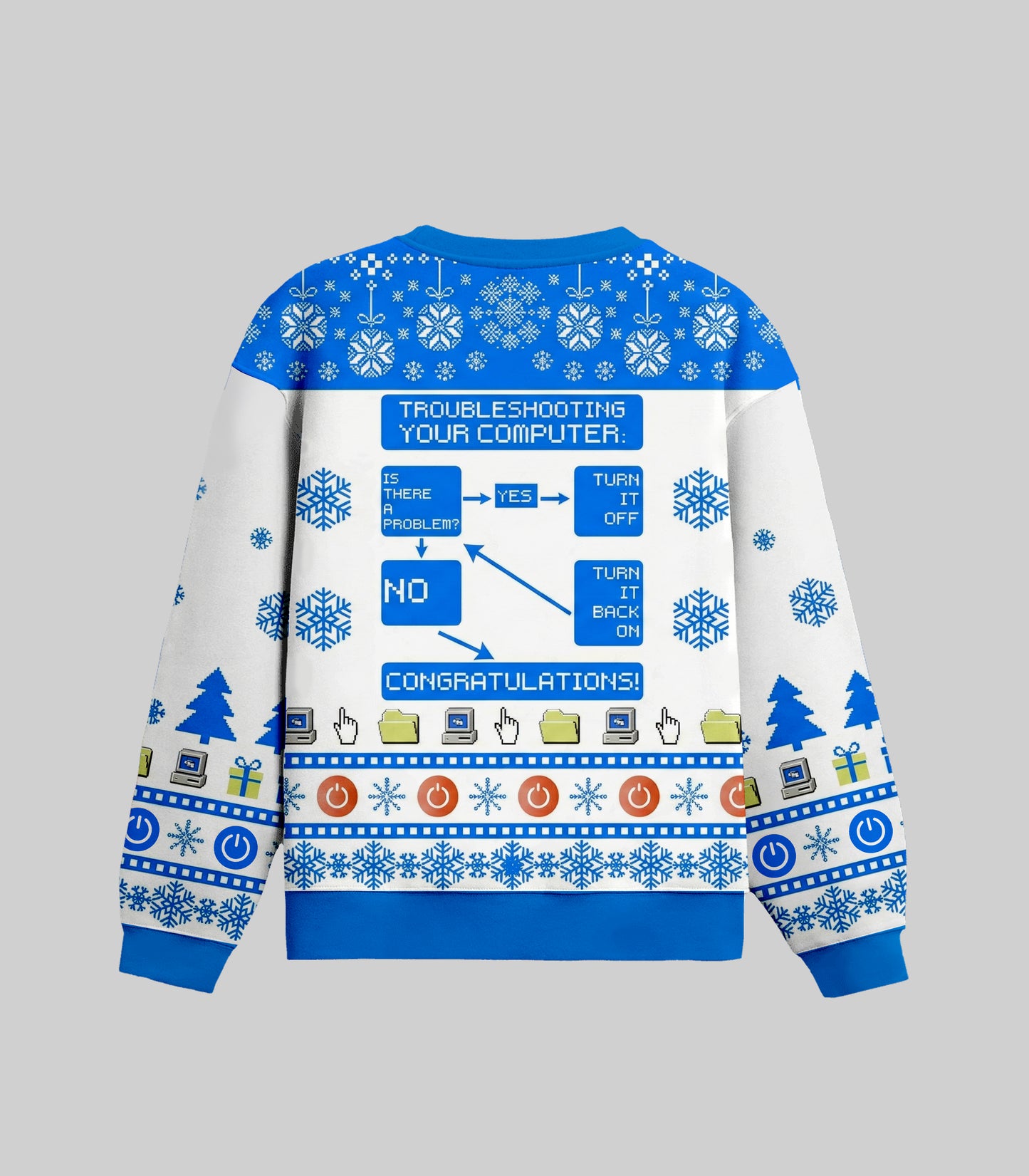 Troubleshooting Your Computer Ugly Christmas Sweater