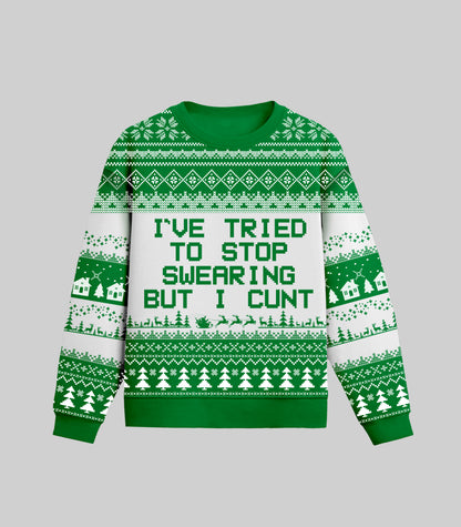 I've Tried To Stop Swearing Ugly Christmas Sweater
