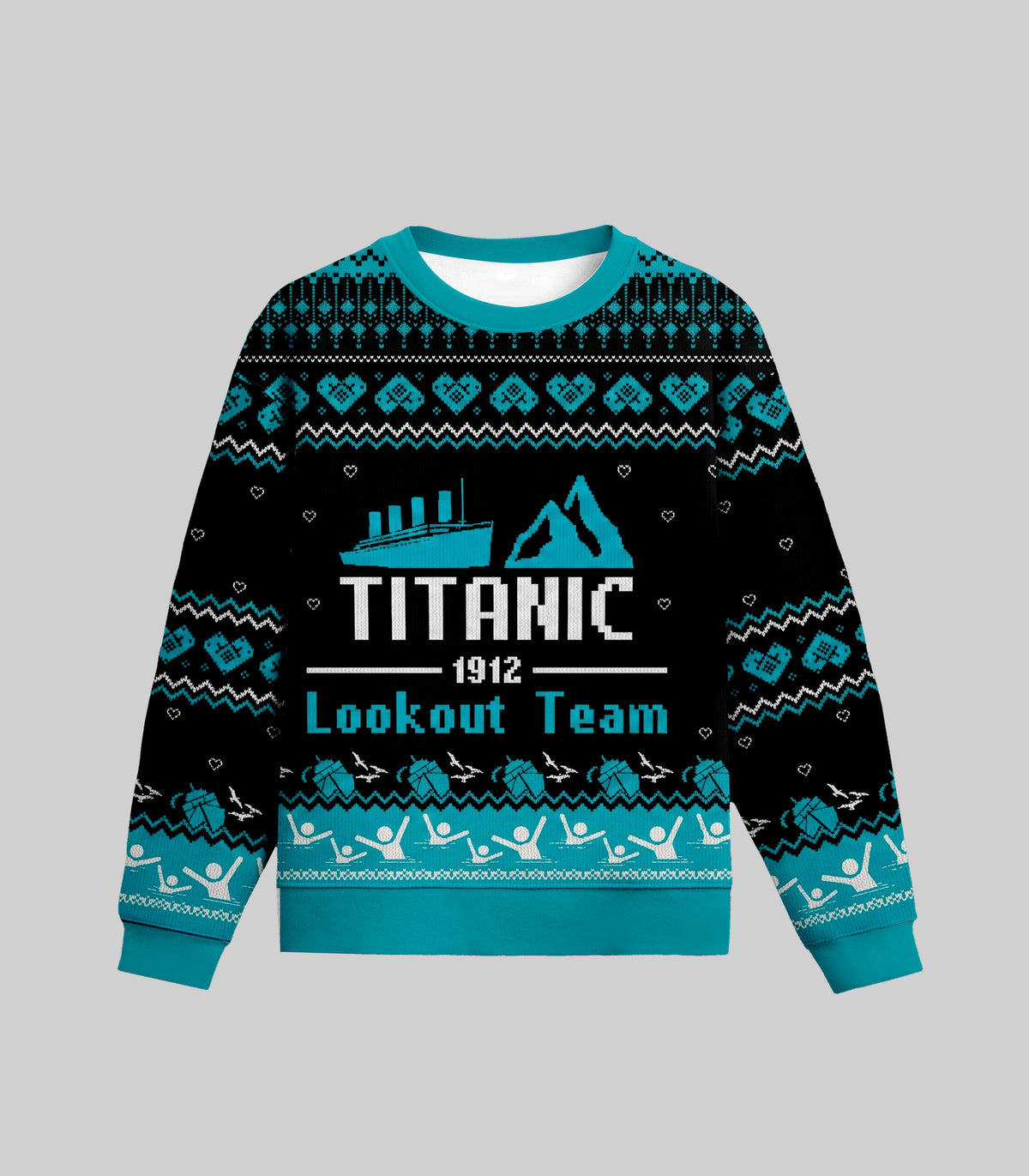 Titanic 1912 Look Out Team Ugly Christmas Sweater