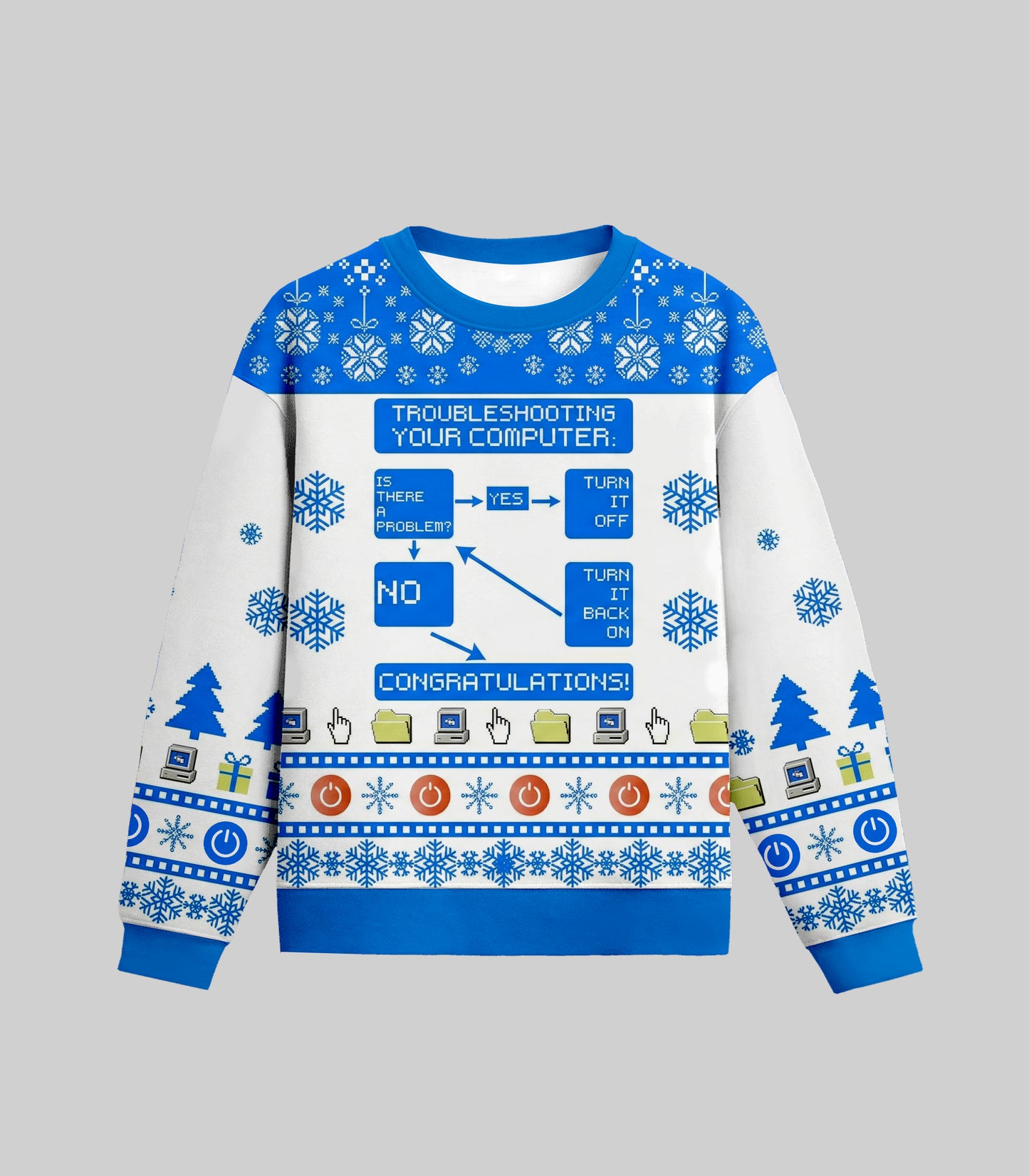 Troubleshooting Your Computer Ugly Christmas Sweater
