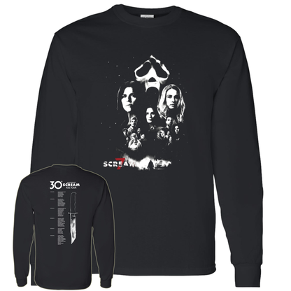 [Front + Back] Scream 7 30th Anniversary Of Scream Kill Tour Shirt