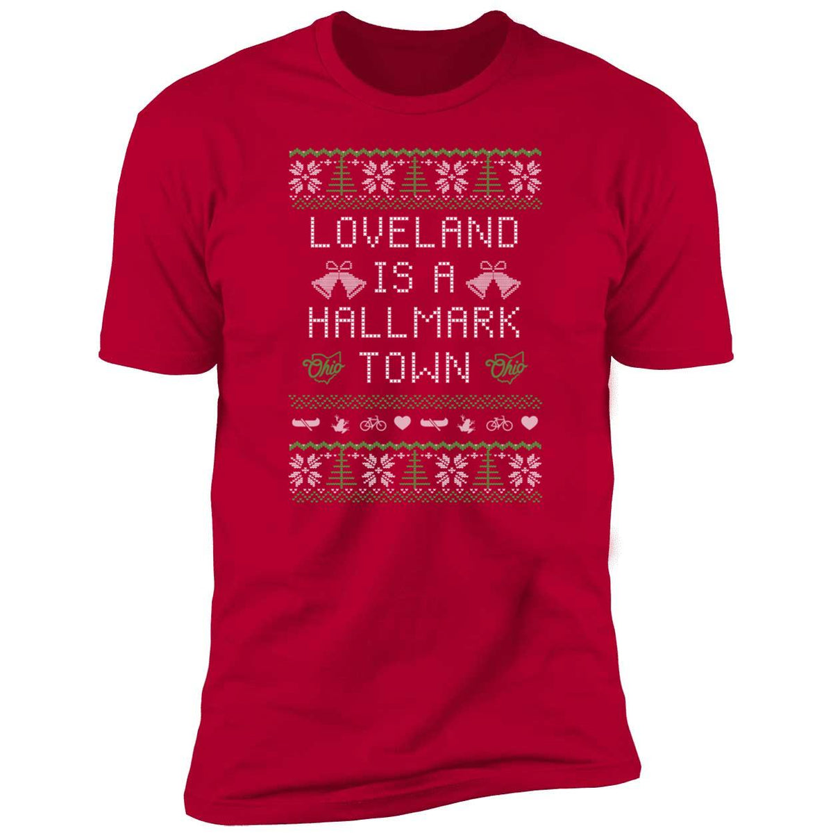 Loveland Is A Hallmark Town Christmas Premium SS T-Shirt